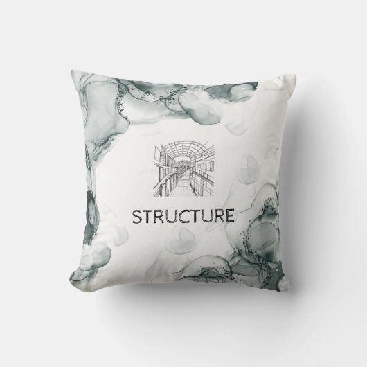 Leeds Tone Waterverf Sierkussen (Voorkant)