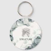 Leeds Tone Waterverf Sleutelhanger (Voorkant)