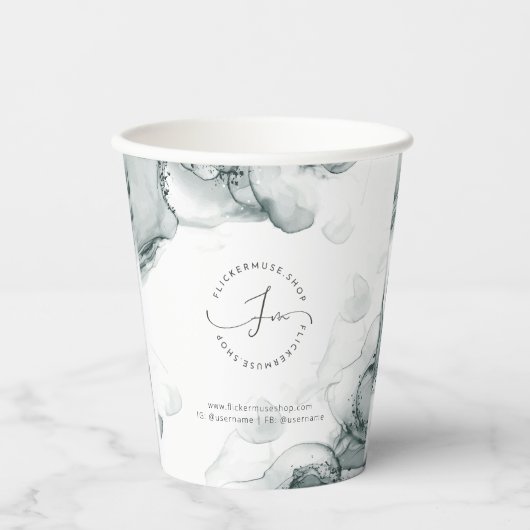 Leeds Tone Waterverf Zakelijk Papier cup Papieren Bekers (Voorkant)