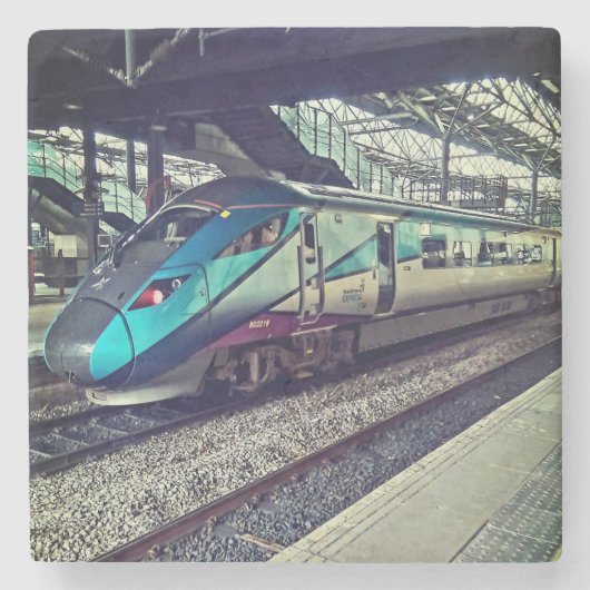 Leeds-trein Stenen Onderzetter (Voorkant)