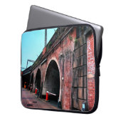 Leeds treinbrug laptop sleeve (Voorkant Links)