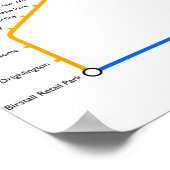 Leeds Tube Poster (Hoek)