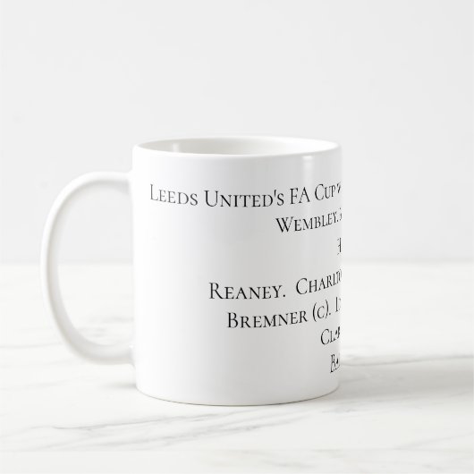 Leeds United's FA Cup winnende team, 1972 Koffiemok (Links)