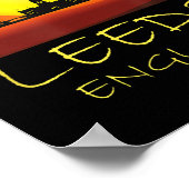 Leeds Yorkshire Engeland Verenigd Koninkrijk Briti Poster (Hoek)