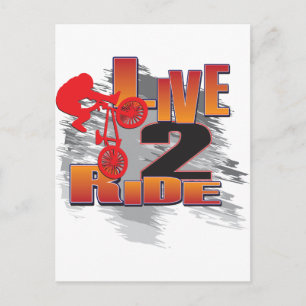 Leef aan Ride - Ride om te leven Briefkaart