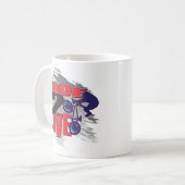 Leef aan Ride Ride om te leven Koffiemok (Voorkant links)