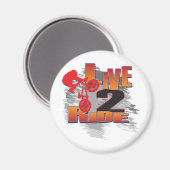 Leef aan Ride - Ride om te leven Magneet (Voorkant / Achterkant)