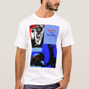 Leef aan scoot, scoot aan leven t-shirt