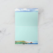 Leef Aloha wenskaart, het schilderen van Zuid-Maui Kaart (Binnen)