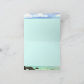 Leef Aloha wenskaart, het schilderen van Zuid-Maui Kaart (Binnen)