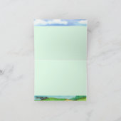 Leef Aloha wenskaart, het schilderen van Zuid-Maui Kaart (Binnen)