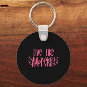 Leef als Aubreigh Sticker Sleutelhanger (Voorkant)