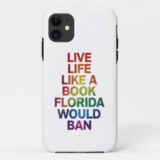 Leef als boek Florida zou LGBTQ Pride-cadeau verbi Case-Mate iPhone Case (Achterkant)