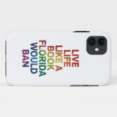 Leef als boek Florida zou LGBTQ Pride-cadeau verbi Case-Mate iPhone Case (Achterkant (horizontaal))