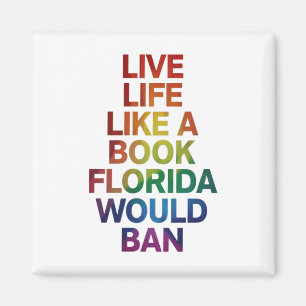 Leef als boek Florida zou LGBTQ Pride-cadeau verbi Magneet
