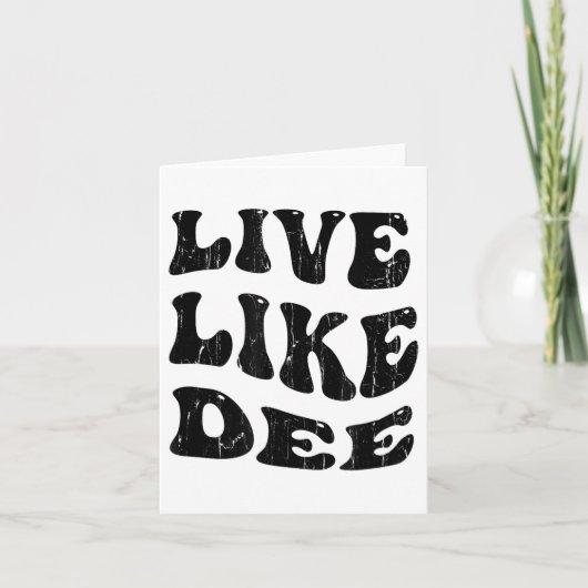 Leef Als Dee, Kankerbewustzijn, Kankerondersteunin Kaart (Voorkant)