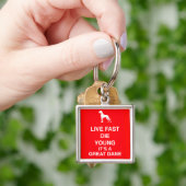 Leef als een Dogge Sleutelhanger (Hand)