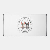 Leef als een hond Blaze Your Trail Bureaumat (Voorkant)