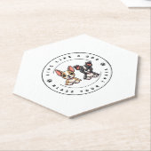 Leef als een hond Blaze Your Trail Kartonnen Onderzetters (Schuin)