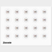 Leef als een hond Blaze Your Trail Ronde Sticker (Vel)