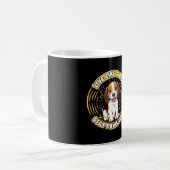 Leef als een hond Blijf passief (2) Koffiemok (Voorkant links)