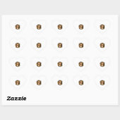 Leef als een hond, blijf positief (3) hart sticker (Vel)