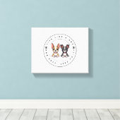 Leef als een hond en ren gratis live canvas afdruk (Insitu (Houten vloer))
