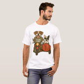 Leef Als Een Hond Motor T-shirt (Voorkant volledig)