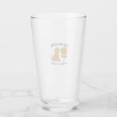 Leef Als Een Hond Wees Aanwezig, Wees Gelukkig Glas (Achterkant)