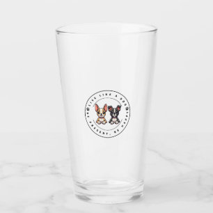 Leef Als Een Hond Wees Aanwezig Wees Gelukkig Glas