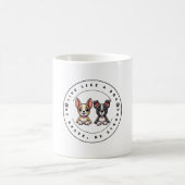 Leef als een hond, wees dapper, wees sterk koffiemok (Center)