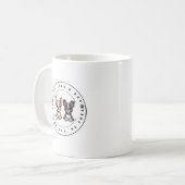 Leef als een hond, wees onbevreesd, wees vrij koffiemok (Voorkant links)