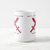 Leef als een krijger mok (Center)