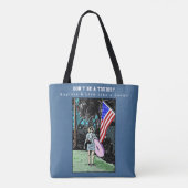 Leef als een lokale retro reis tote bag (Achterkant)