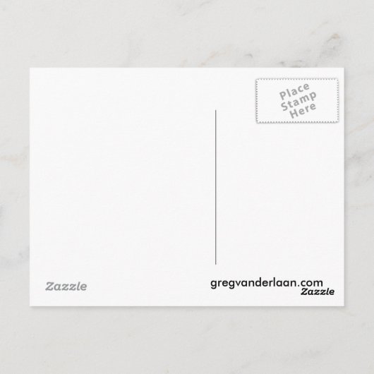 Leef alsof.. Briefkaart (Achterkant)