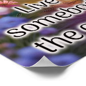 Leef alsof iemand de Poort open heeft gelaten - Po Poster (Hoek)