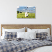 Leef alsof iemand het Gate Open Canvas Poster heef (Insitu (Slaapkamer))