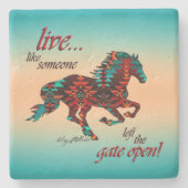 Leef alsof iemand het Onderzetter van de Open Stee (Voorkant)