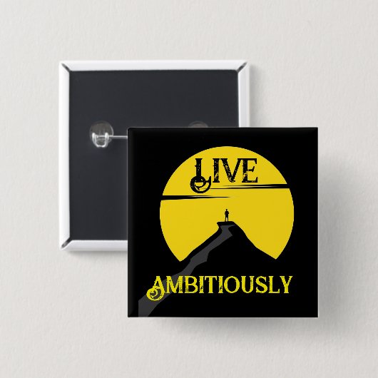 Leef Ambitieus Button (Voorkant /achterkant)
