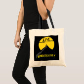 Leef Ambitieus Canvas tas (Voorkant (product))