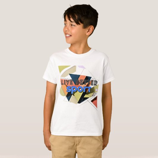 Leef beter.sport t-shirt (Voorkant volledig)