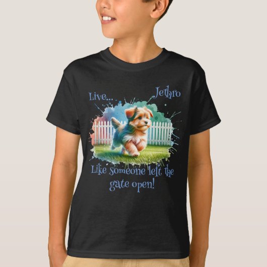 "Leef..."  Boy's T-shirt (Voorkant)