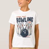Leef dat bowlingleven t-shirt (Voorkant)