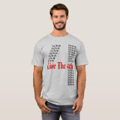 Leef de 4de - T-shirt - Gepersonaliseerd (Voorkant volledig)