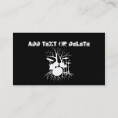 Leef de Beat tot de Tempo van Creatie (Drum art. Visitekaartje (Achterkant)