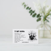 Leef de Beat tot de Tempo van Creatie (Drum art. Visitekaartje (Staand voorkant)