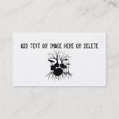 Leef de Beat tot de Tempo van Creatie (Drum art. Visitekaartje (Achterkant)