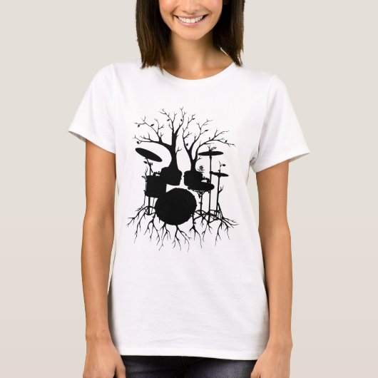 Leef de Beat tot de Tempo van Creation ~ drum 2 T-shirt (Voorkant)