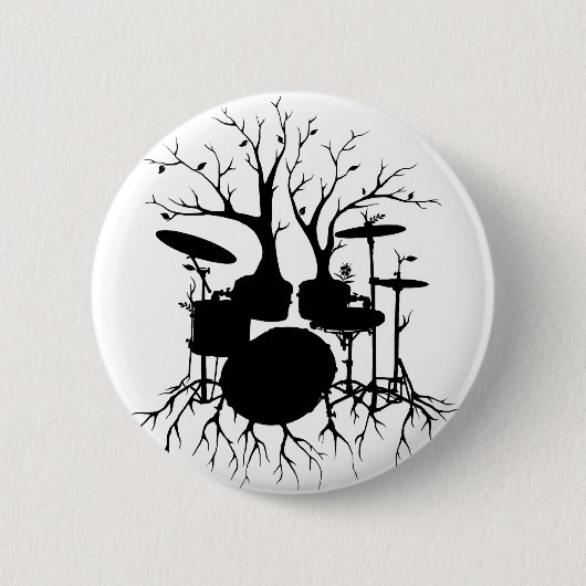 Leef de Beat tot de Tempo van Creation ~ drum Ronde Button 5,7 Cm (Voorkant)