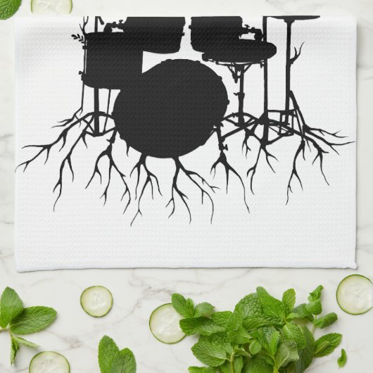 Leef de Beat tot de Tempo van Creation ~ drum Theedoek (Gevouwen)